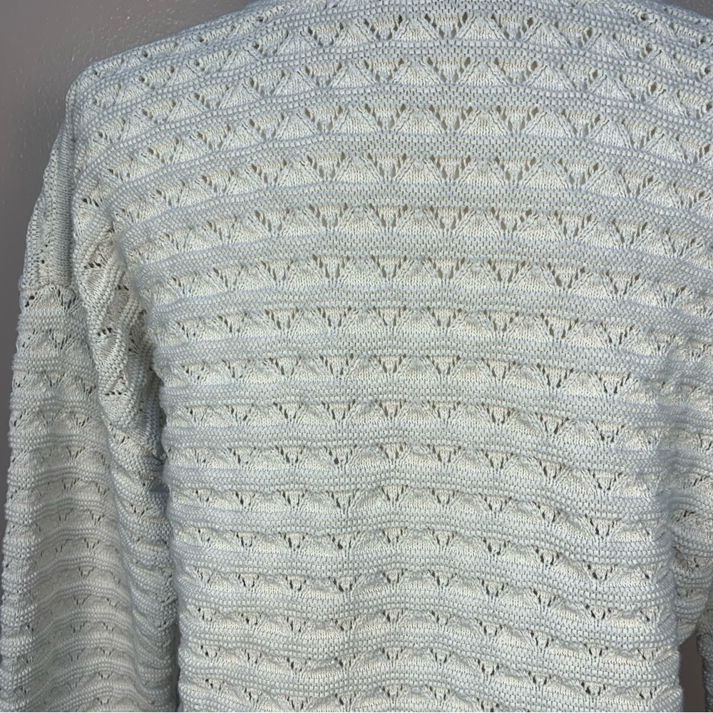 Veronica Beard Bracia Pointelle V Neck Sweater - Picture 10 of 15
